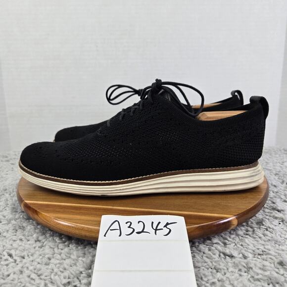 Cole Haan Mens 10.5M Original Grand Black Stitchlite Wingtip Casual Oxford Shoe main image 8